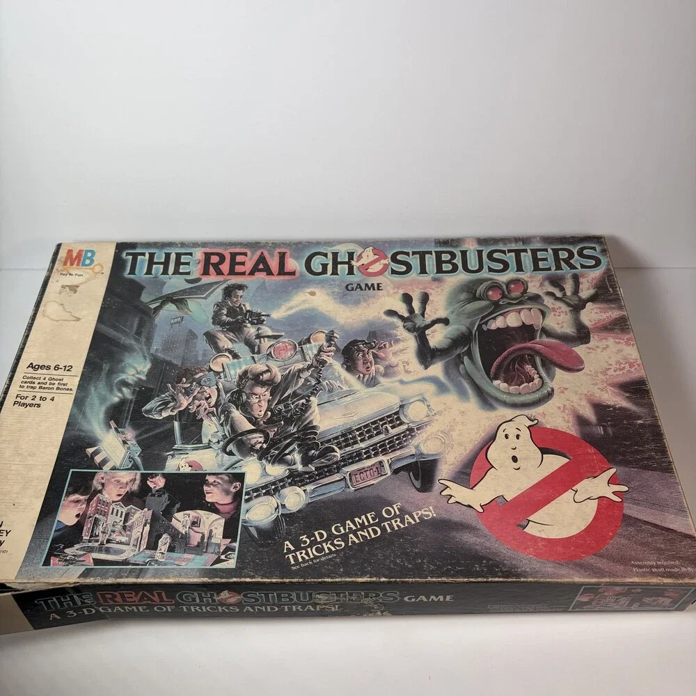 Vintage 1986 The Real Ghostbusters 3D Board Game INCOMPLETE Replacement Parts
